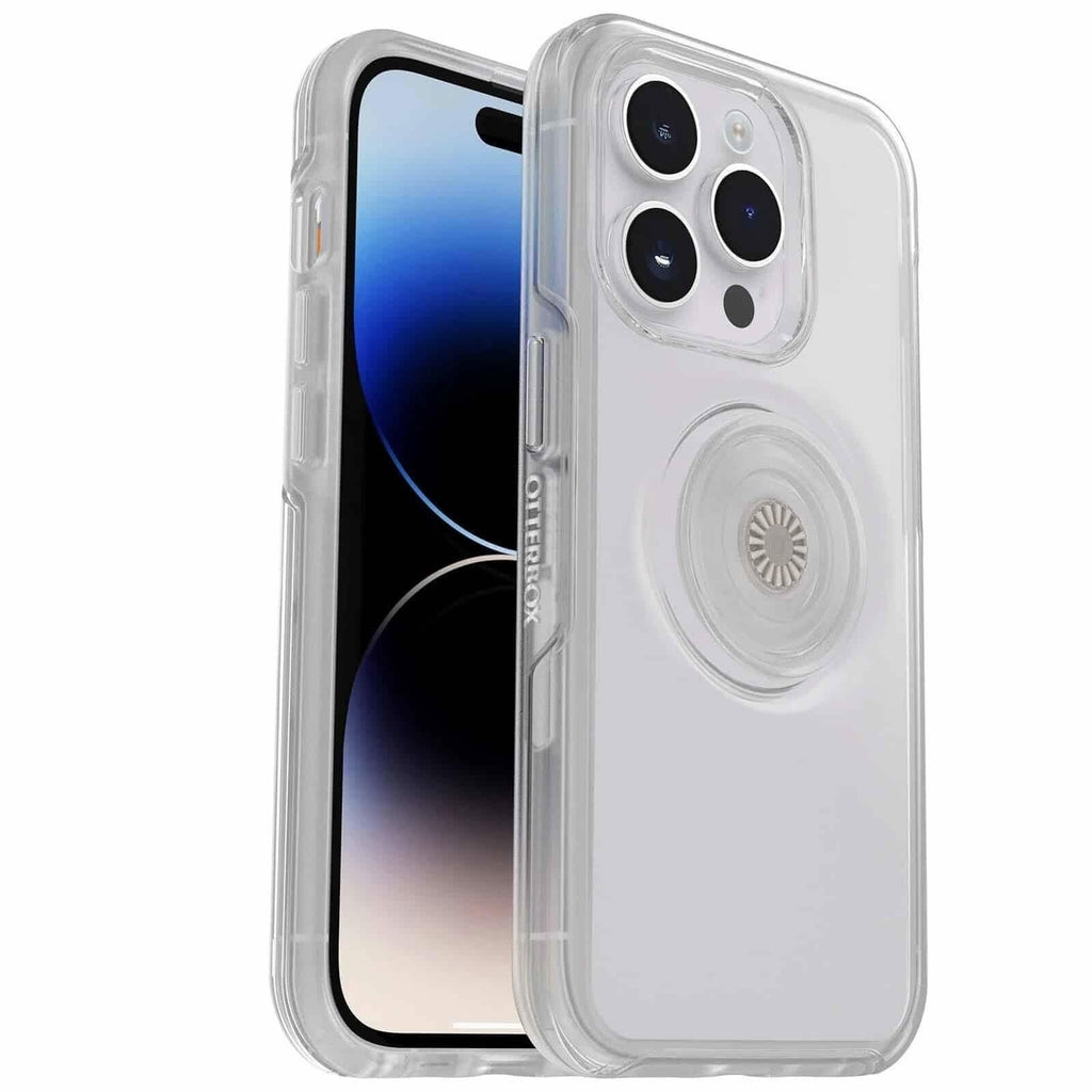 OTTERBOX Apple iPhone 14 Pro Otter + Pop Symmetry Series Clear Case - Clear Pop