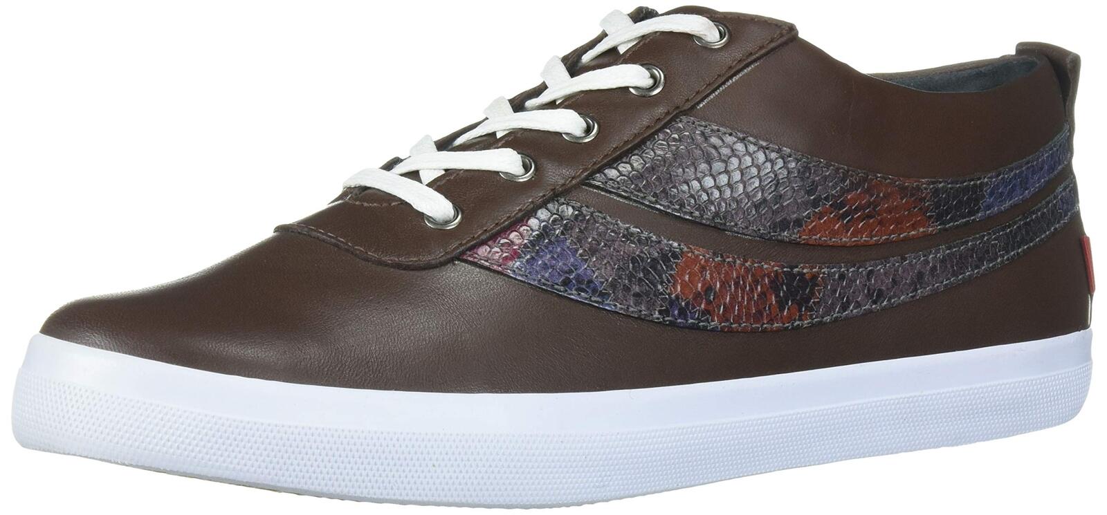 Marc Joseph New York Women's Leather Laceup Fashion Bowery Sneaker, Navy Nappa,