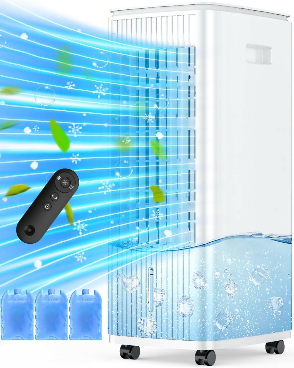 MYICY 25" Windowless Air Conditioner with Double Tanks for 16H Cooling, 25ft