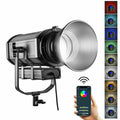 GVM 150W RGB Video Lights with Bowens Mount, Dimmable Bi-Color / Full Color Outp
