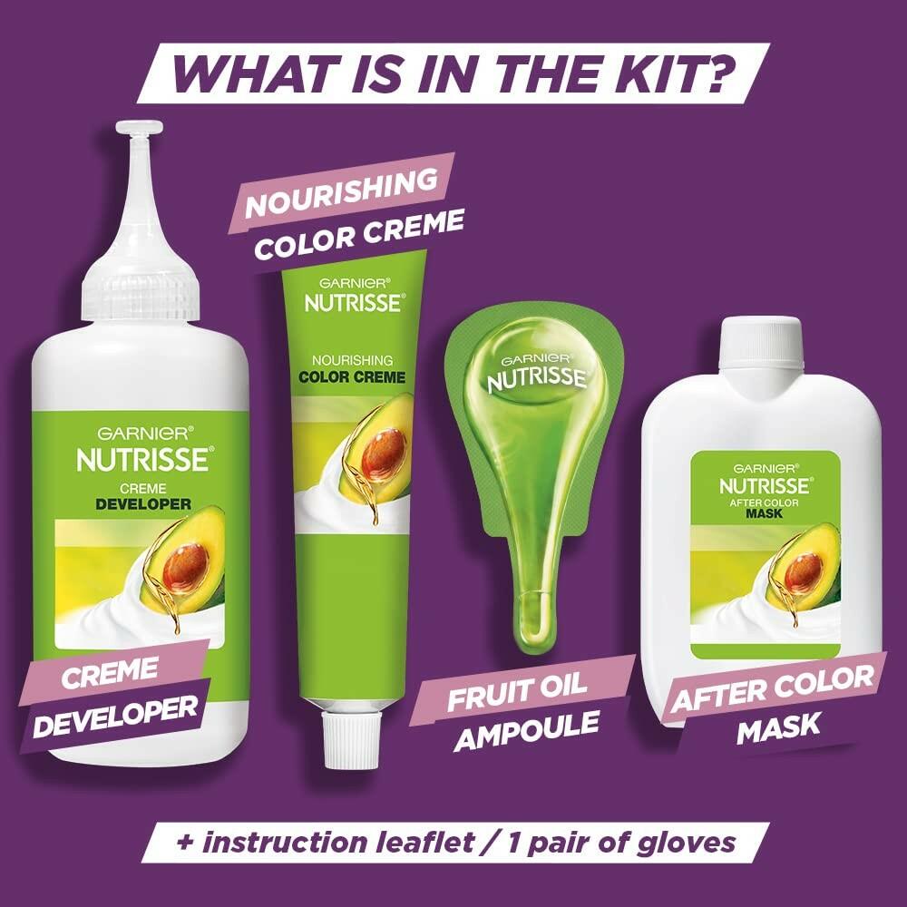 Garnier Nutrisse Ultra Color Nourishing Hair Color Creme with Triple Oils,