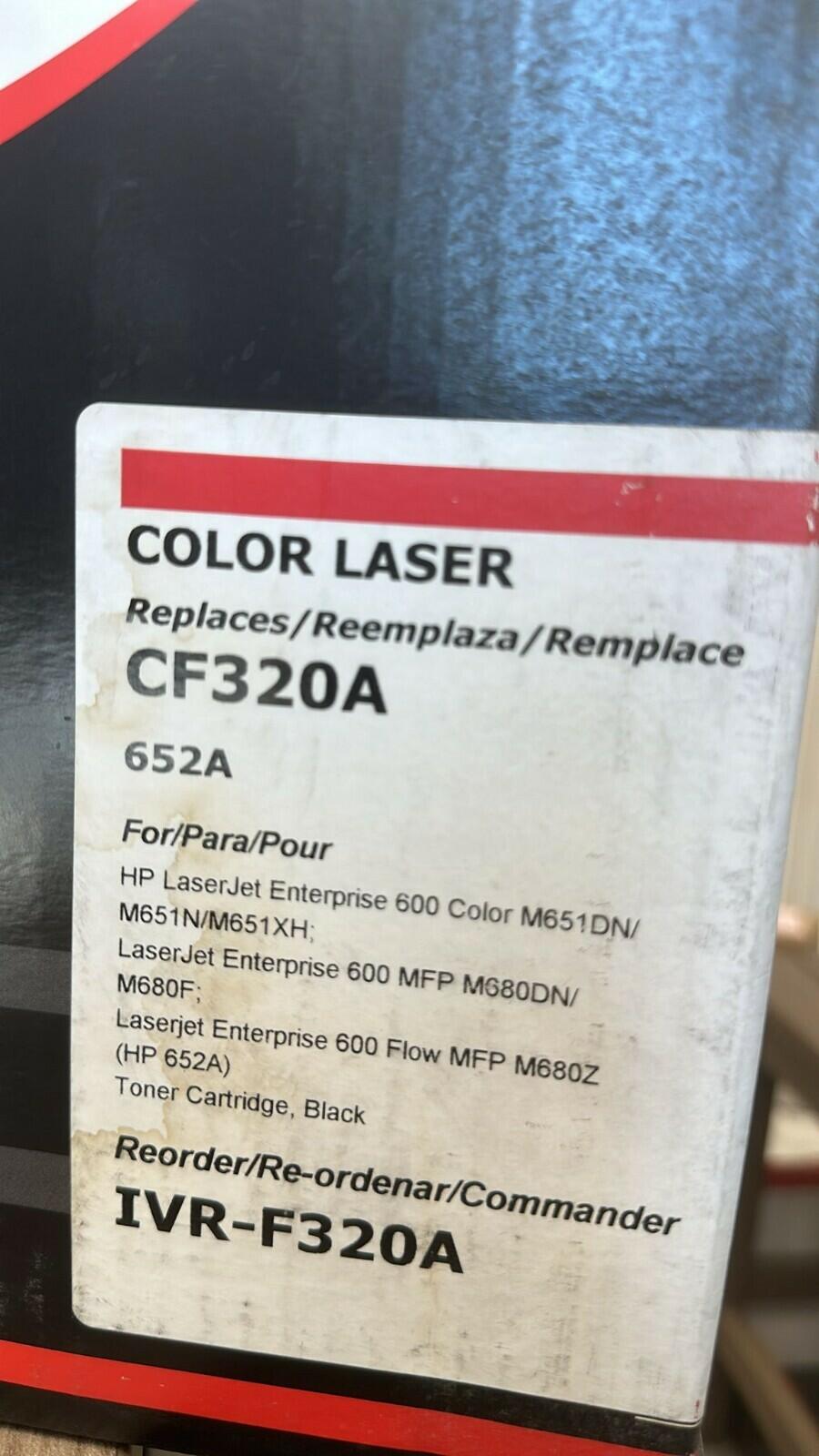 F320A 11500 Page-Yield Remanufactured Toner Replacement for 652A (CF320A) - Blac