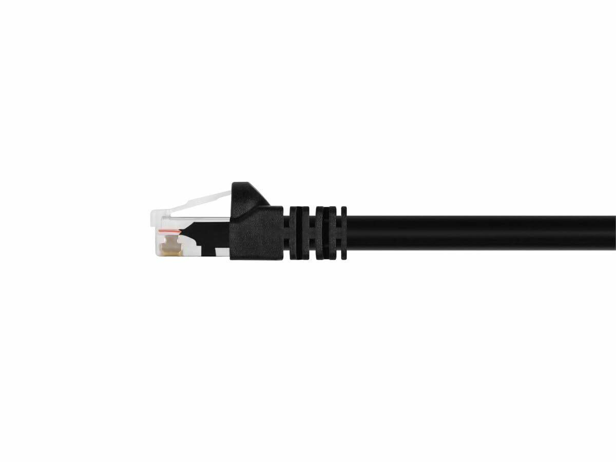 0.5FT 24AWG Cat5e 350MHz UTP Bare Copper Ethernet Network Cable - Black