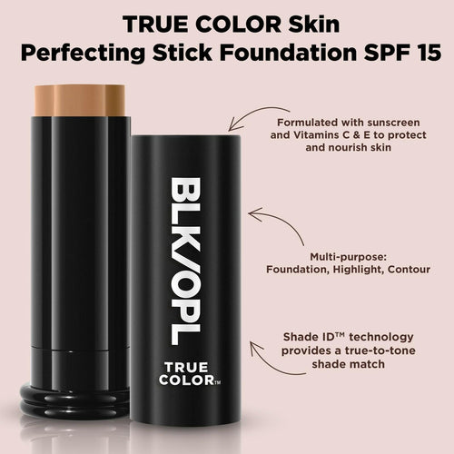 BLK/OPL TRUE COLOR Skin Perfecting Stick Foundation SPF 15, Toasted Chestnut —