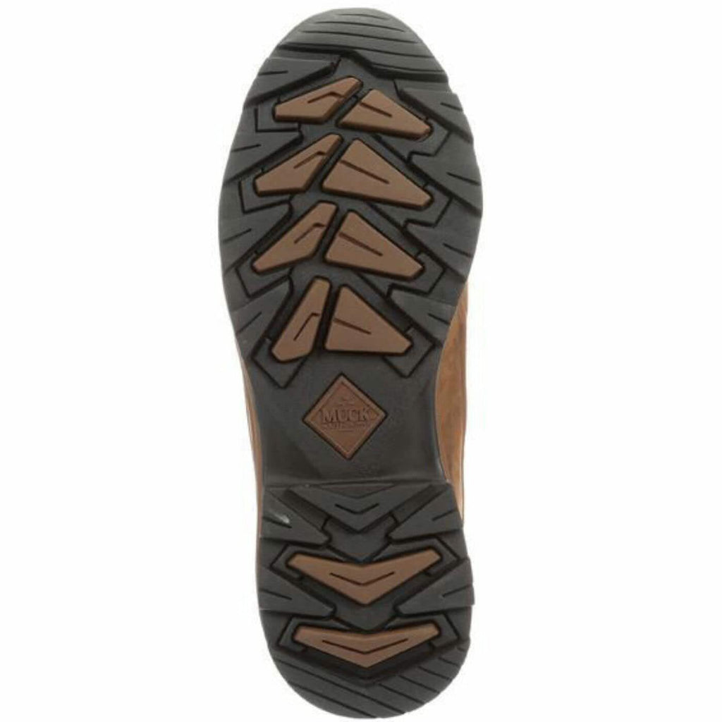 Muck Boot Men's Summit Lace 8" Rain Boot, Black/Graham/Chocolate Brown, 14