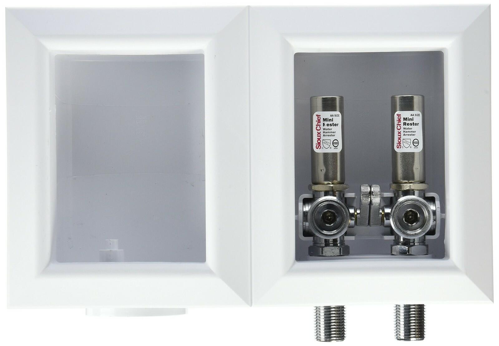 Sioux Chief 696-2313MF Oxbox Washing Machine Outlet Box with Minister Water