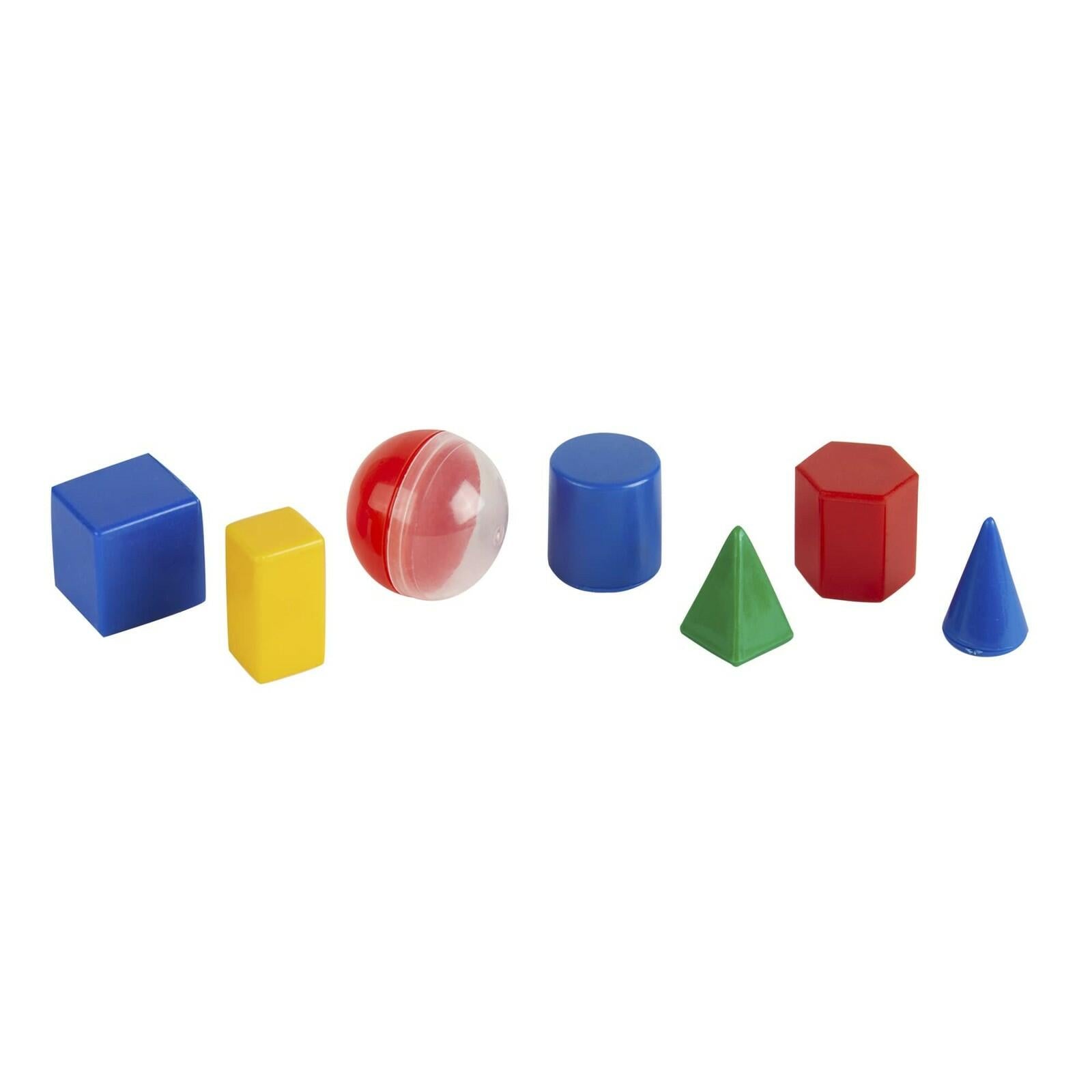 Office Depot® Brand 1" Geometric Solids, Assorted Colors, Pre-K, Set Of 40