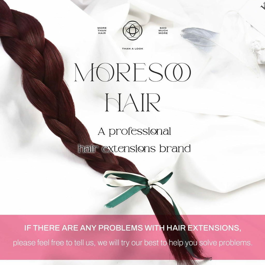 Moresoo I Tip Hair Extesnions Human Hair Burgundy Hair Extensions Itip Human ...