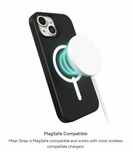 ZAGG Milan Snap iPhone 15 Plus Case - iPhone MagSafe Case with Drop Protection