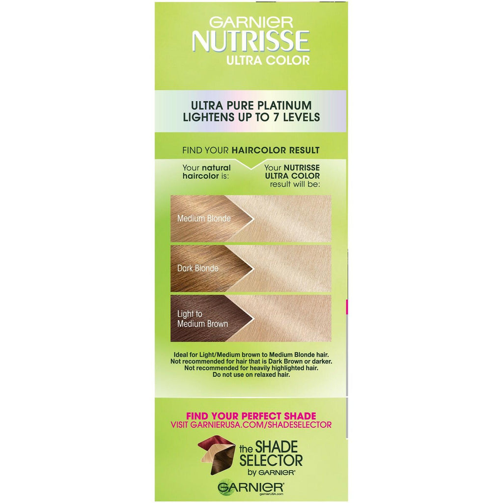 Garnier Nutrisse Ultra Color Nourishing Hair Color Creme, PL1 Ultra Pure