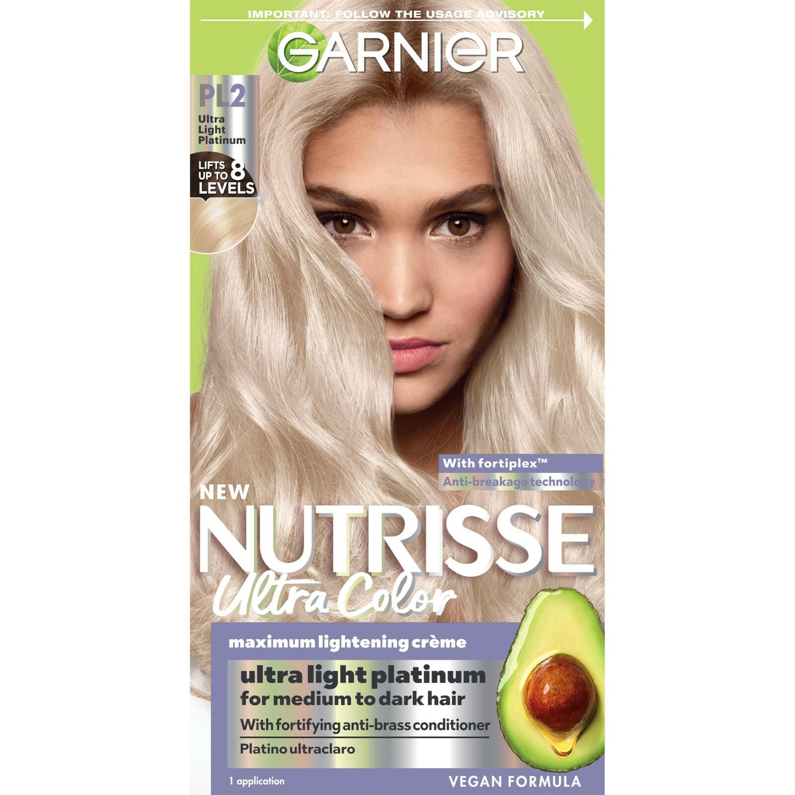 Garnier Hair Color Nutrisse Ultra Color Nourishing Creme, PL2 Ultra Light