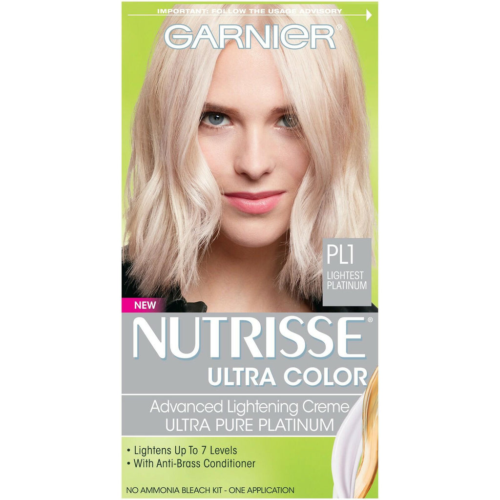 Garnier Nutrisse Ultra Color Nourishing Hair Color Creme, PL1 Ultra Pure