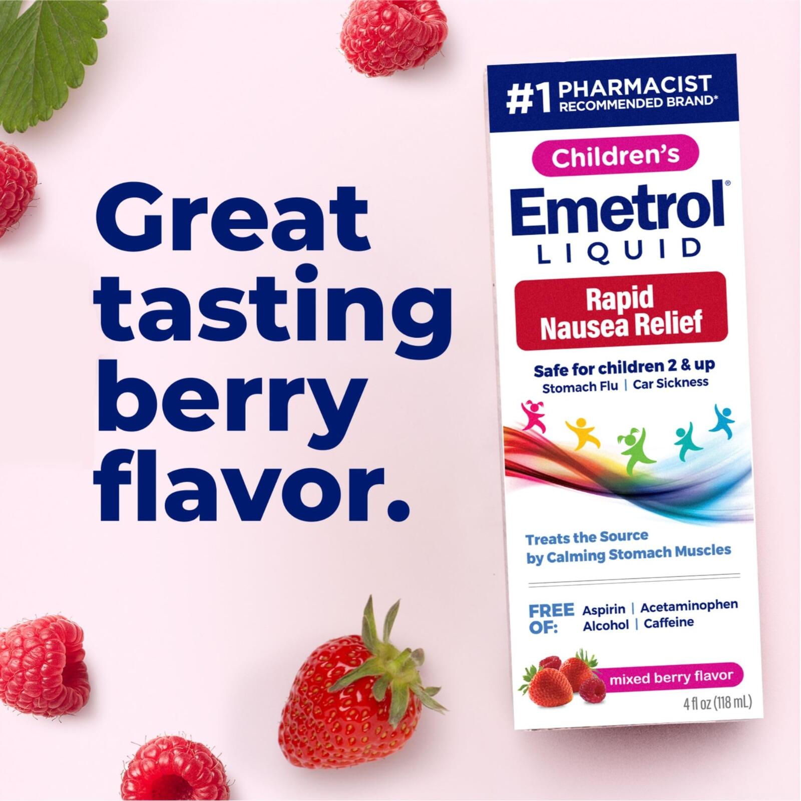 Emetrol Children's Non-Drowsy Nausea Relief - Liquid Nausea Medicine for Upset