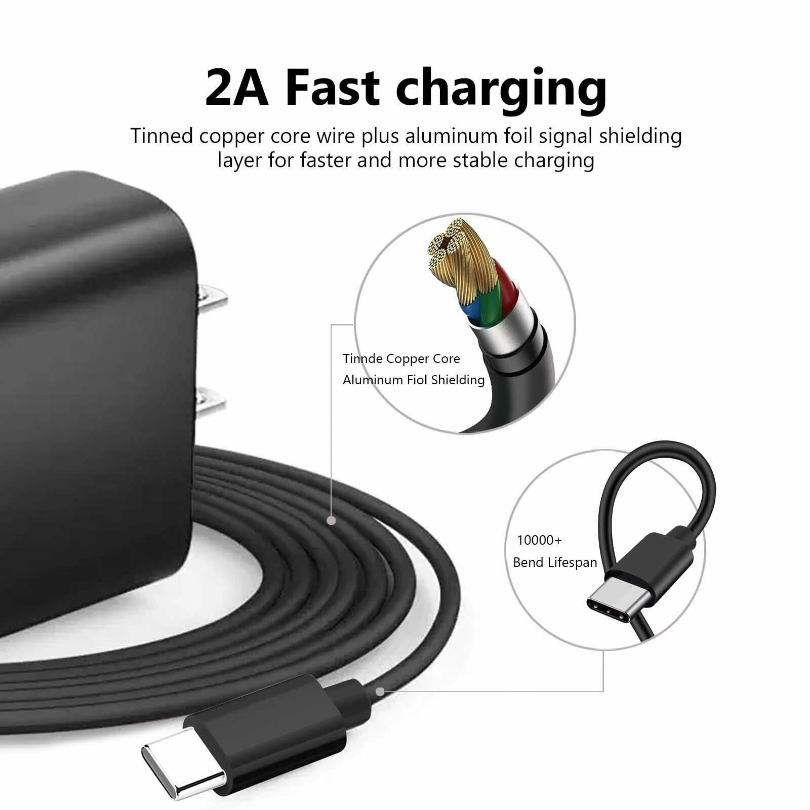 10FT USB C Charging Cable Wall Charger for Kindle Paperwhite Signature Edition