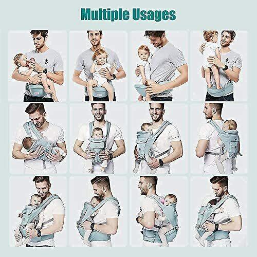 YIYUNBEBE Baby Carrier with Hip Seat Front/Back Baby Holder