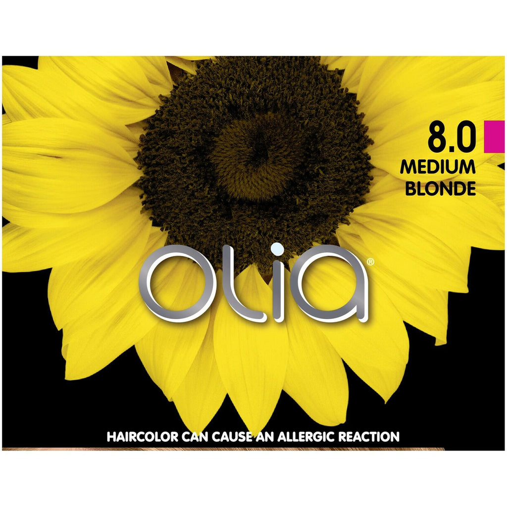 Garnier Olia Ammonia-Free Brilliant Color Oil-Rich Permanent Hair Color, 8.0