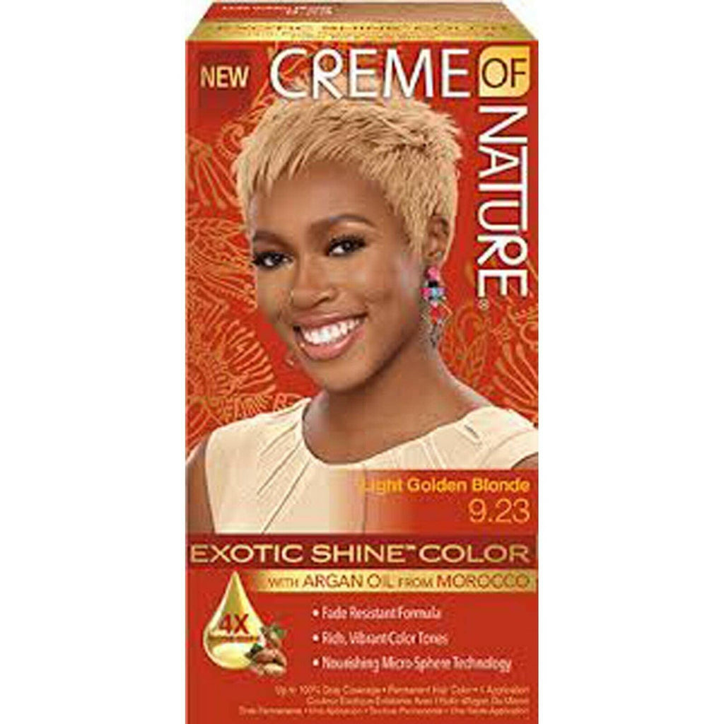 Creme of Nature Exotic Shine Hair Color With Argan Oil from Morocco, 9.23 Light