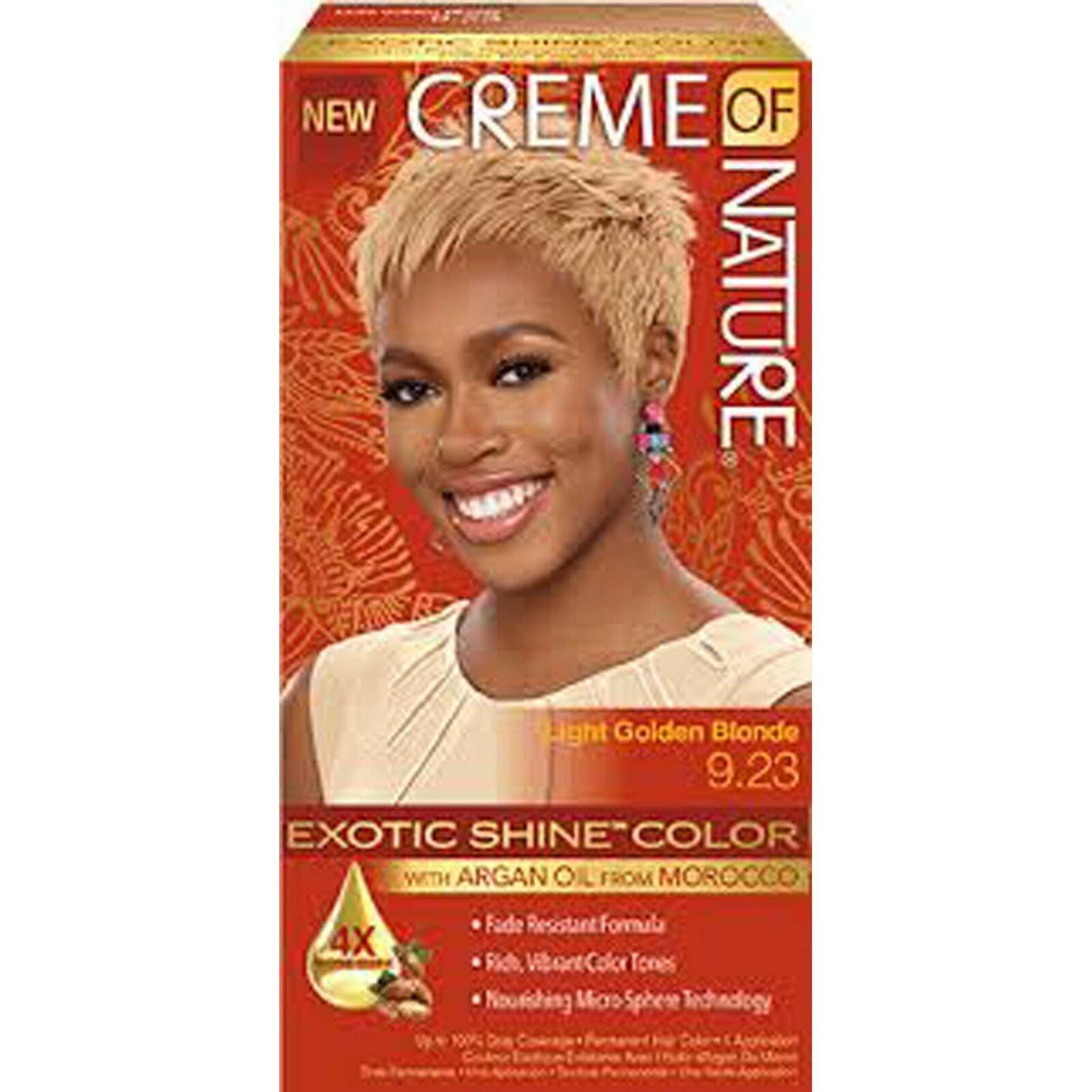 Creme of Nature Exotic Shine Hair Color With Argan Oil from Morocco, 9.23 Light