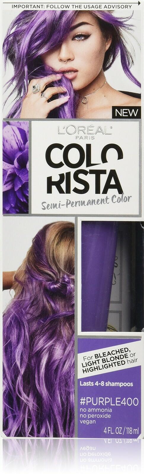 L'Oreal Paris Colorista Semi-Permanent for Light Blonde or Bleached Hair,