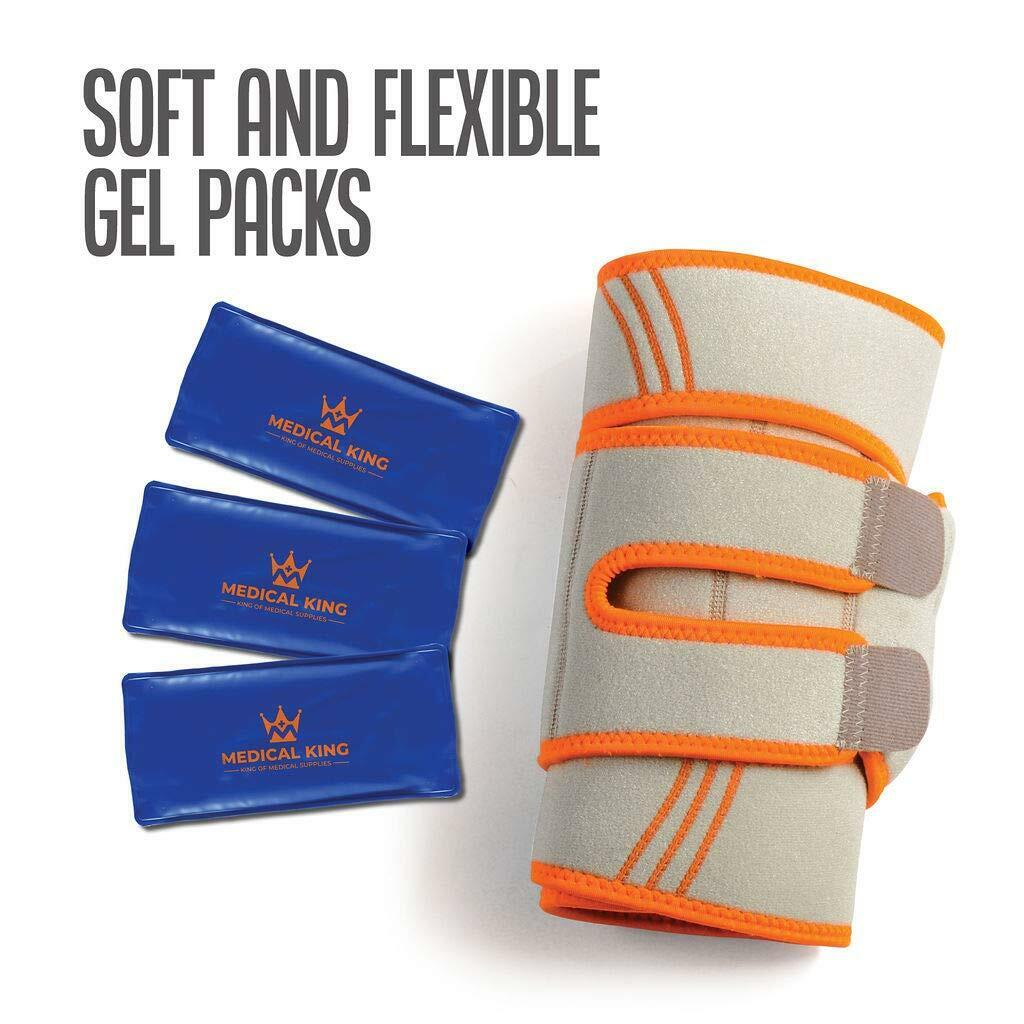 Knee ice wrap, Cold and Hot Adjustable - Knee ice Pack Reusable Gel Compression