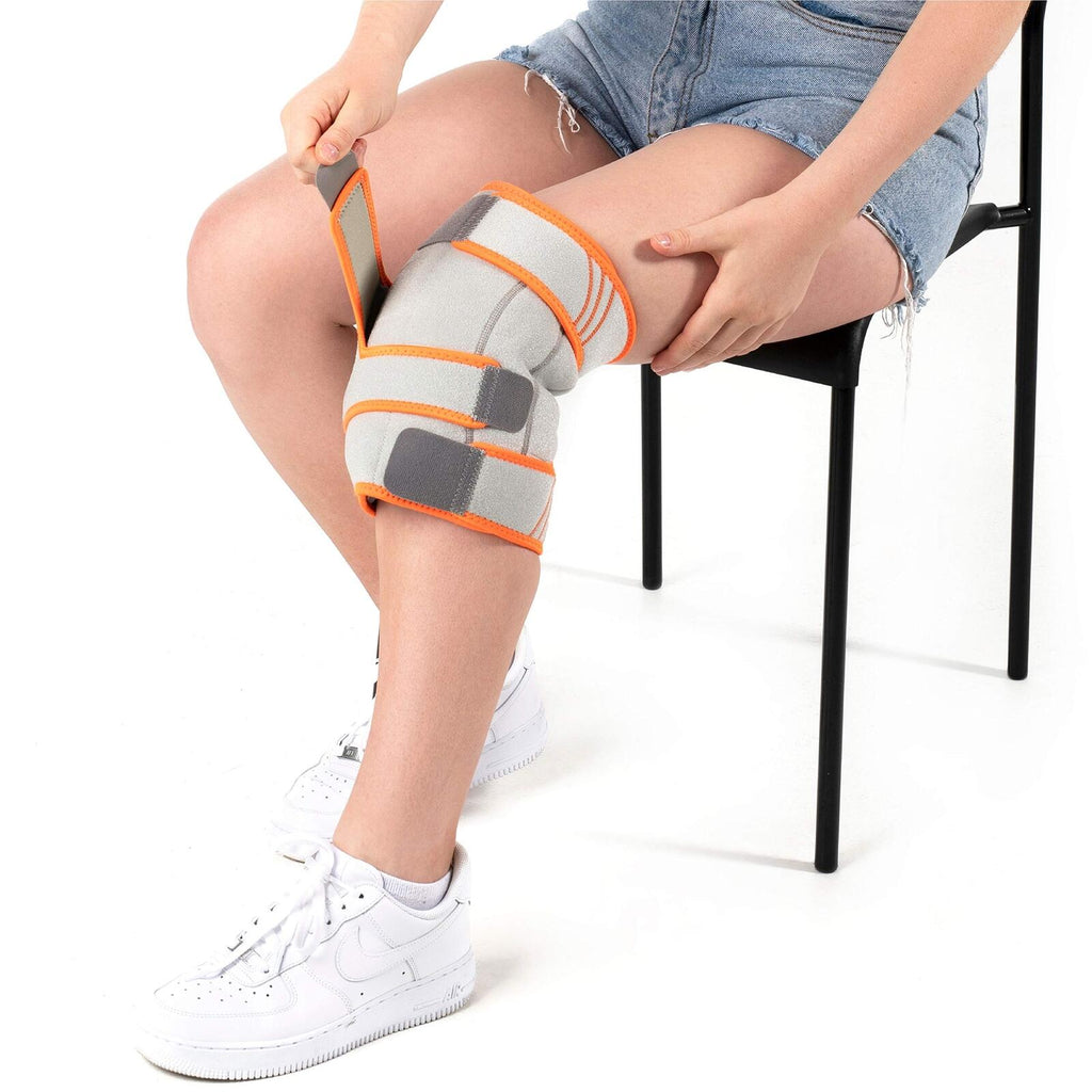 Knee ice wrap, Cold and Hot Adjustable - Knee ice Pack Reusable Gel Compression