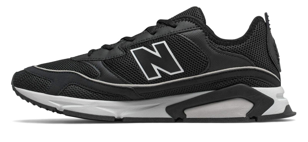 New Balance Men's X-Racer V1 Sneaker, Black/Rain Cloud, 4 M US