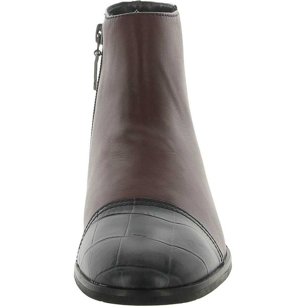 Marc Joseph New York Women's Genuine Leather Made in Brazil Ankle Zip Up Bootie