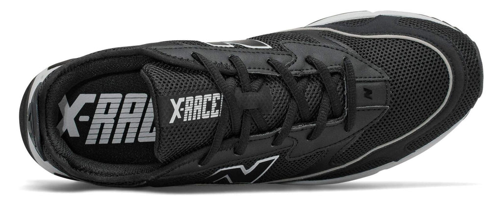 New Balance Men's X-Racer V1 Sneaker, Black/Rain Cloud, 4 M US