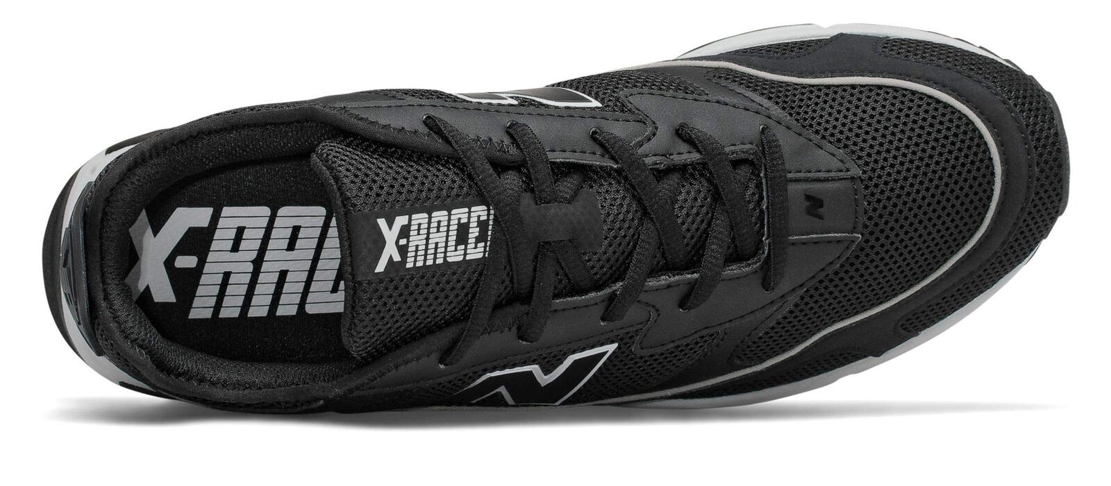 New Balance Men's X-Racer V1 Sneaker, Black/Rain Cloud, 4 M US