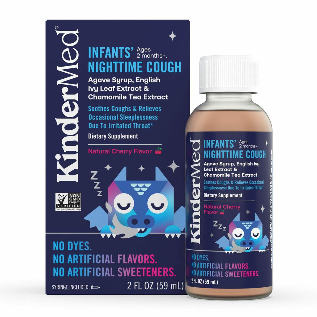 KinderMed Infants' Nighttime Cough, Organic Agave Syrup, English Ivy Leaf
