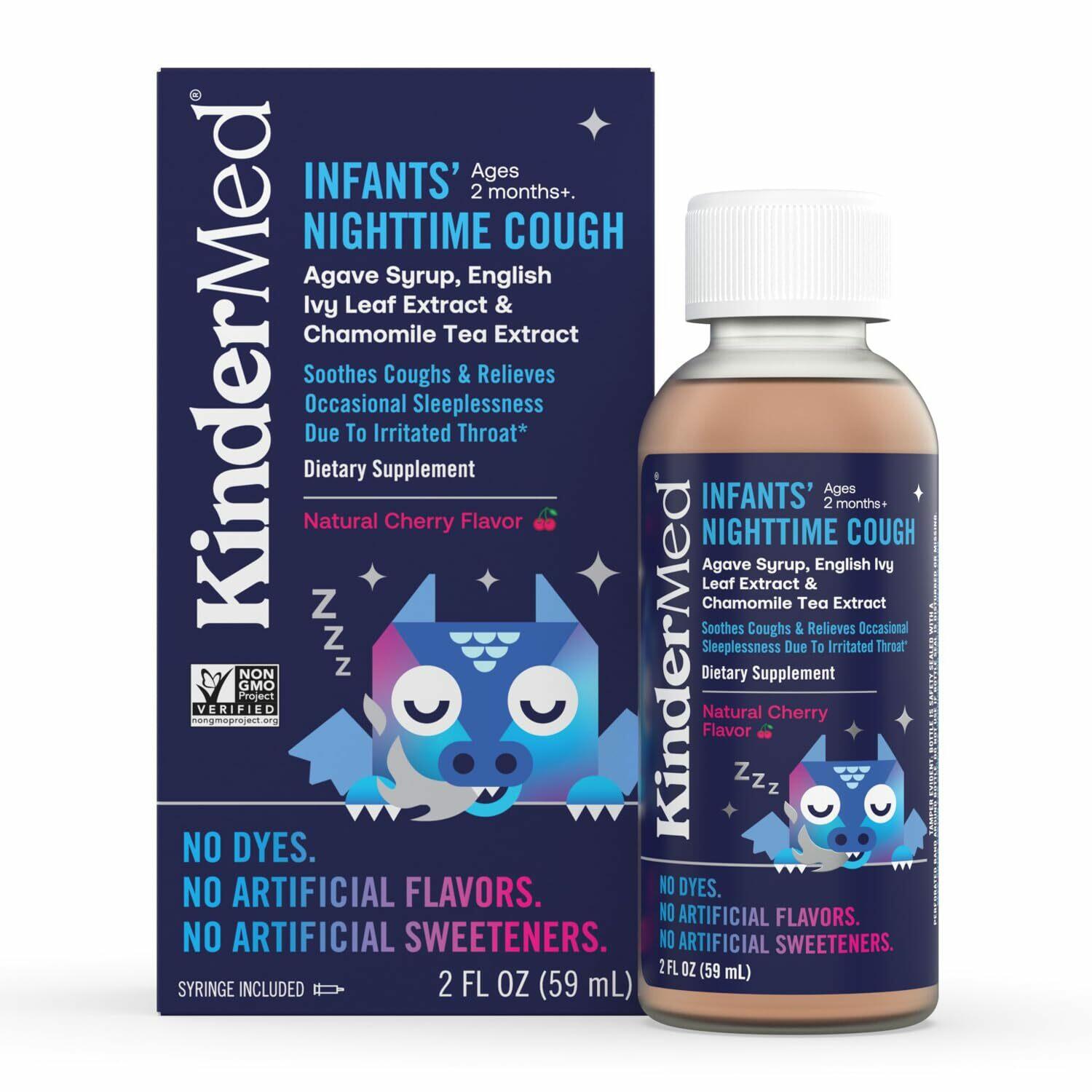 KinderMed Infants' Nighttime Cough, Organic Agave Syrup, English Ivy Leaf