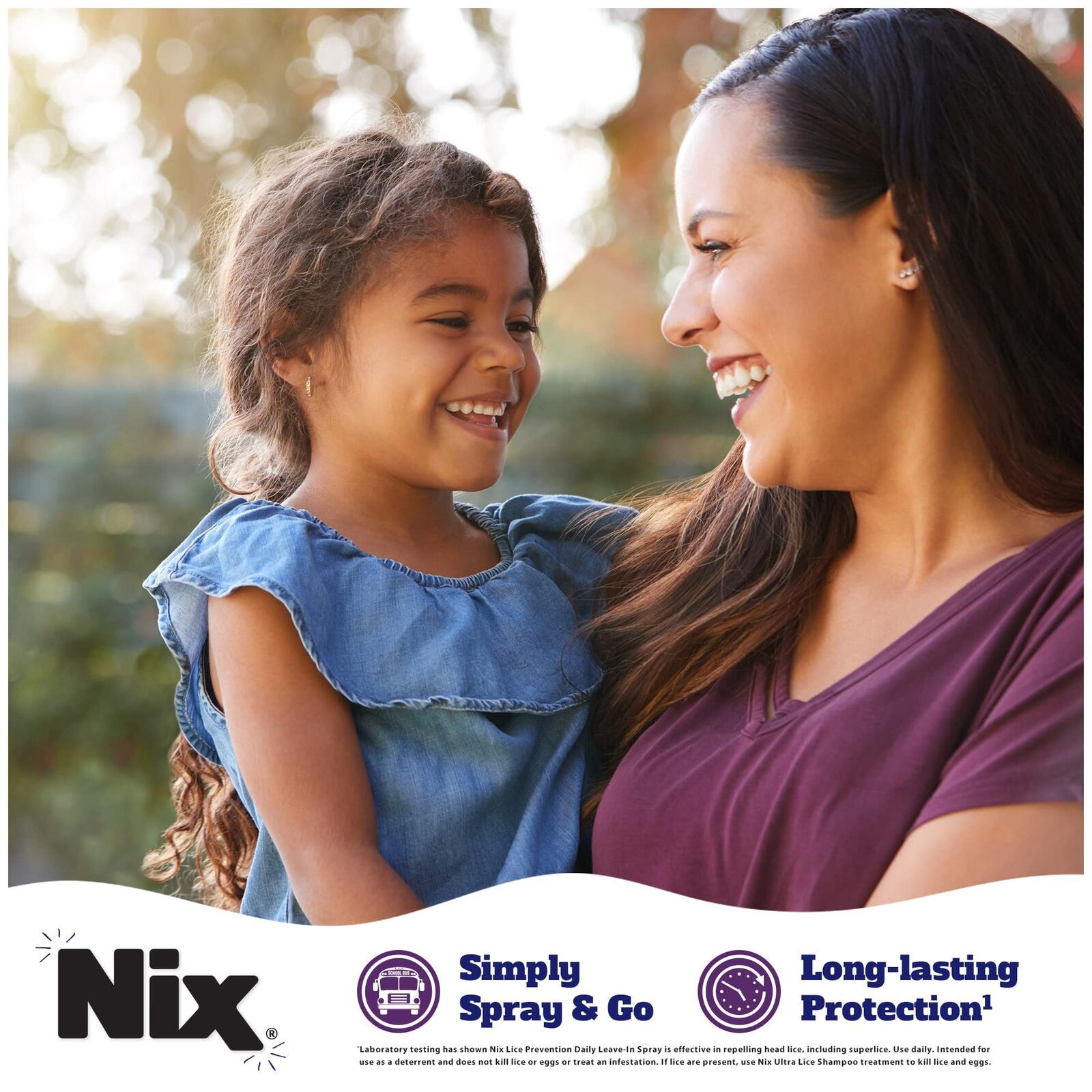 Nix Lice Prevention Spray for Kids, A Daily Leave-In Conditioning Spray to Repel