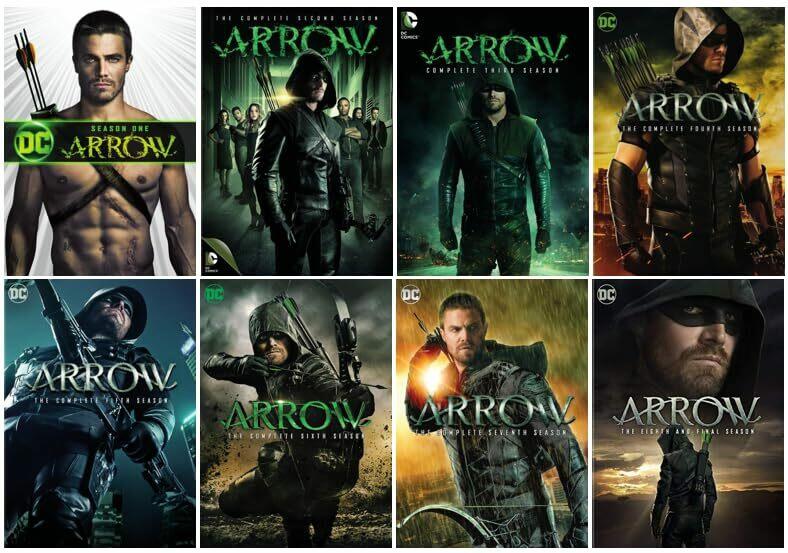 Arrow The Complete series 1234567 & 8 Seasons DVD 8-Season Collection Region 1