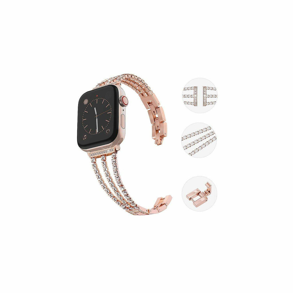 WorryFree Gadgets Bling Band Compatible with Apple Watch Band 38mm 40mm 41mm