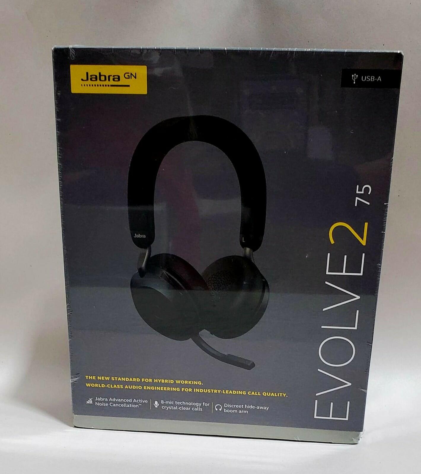 Jabra Evolve2 75 Link380a UC Stereo Blk NEW