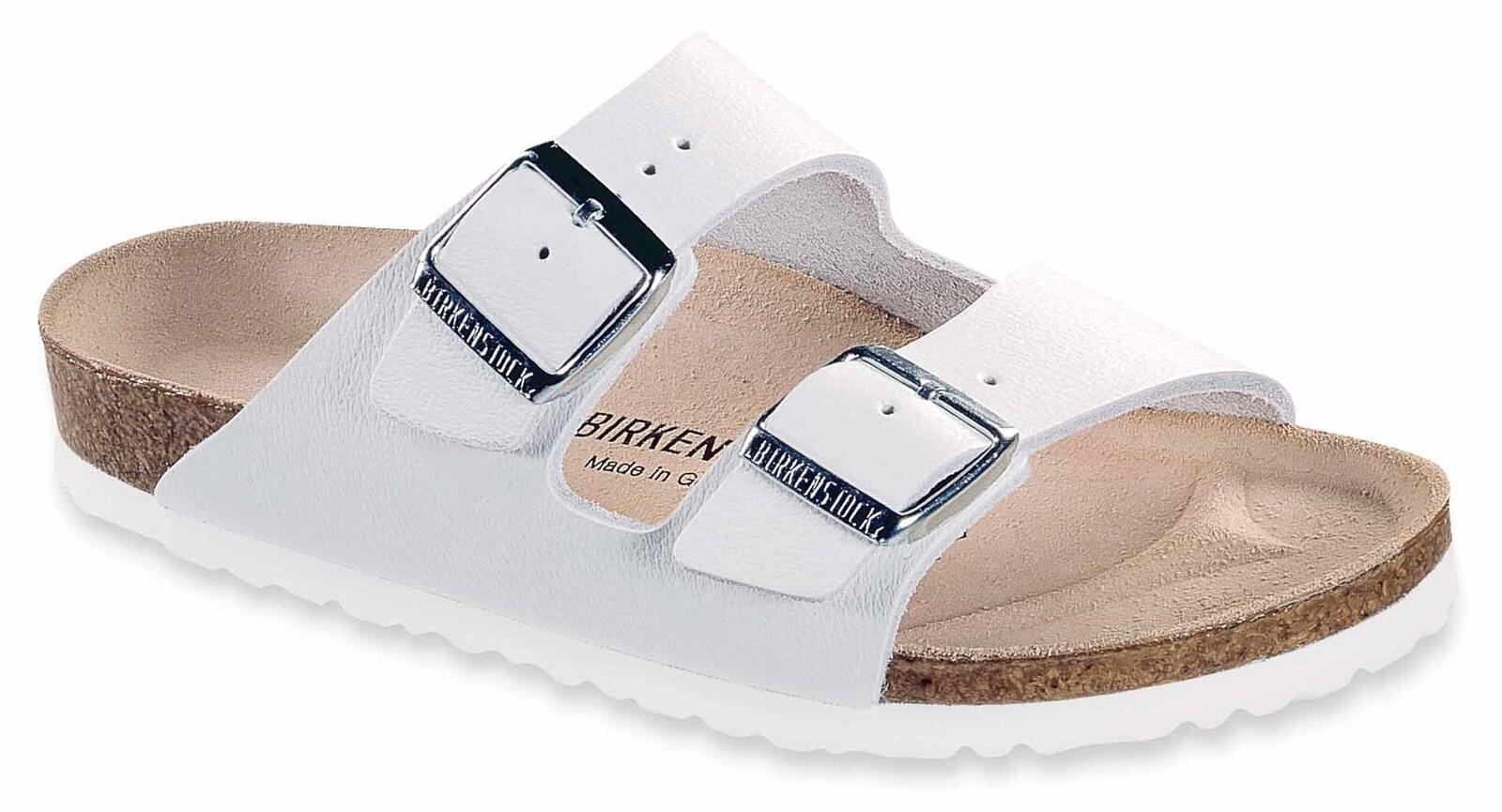 Birkenstock Arizona Natural Leather Black Unisex Sandals (US W 10 / M 8.0)