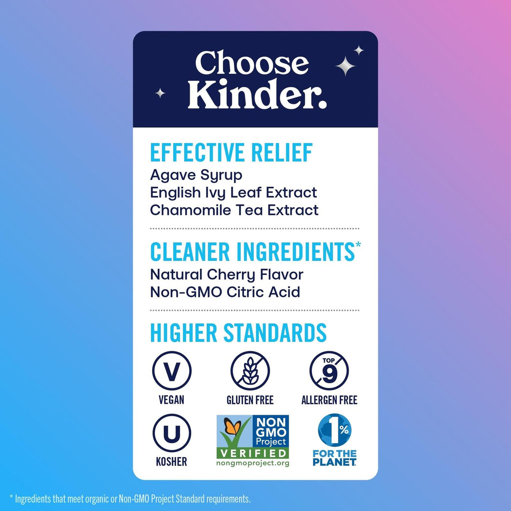 KinderMed Infants' Nighttime Cough, Organic Agave Syrup, English Ivy Leaf