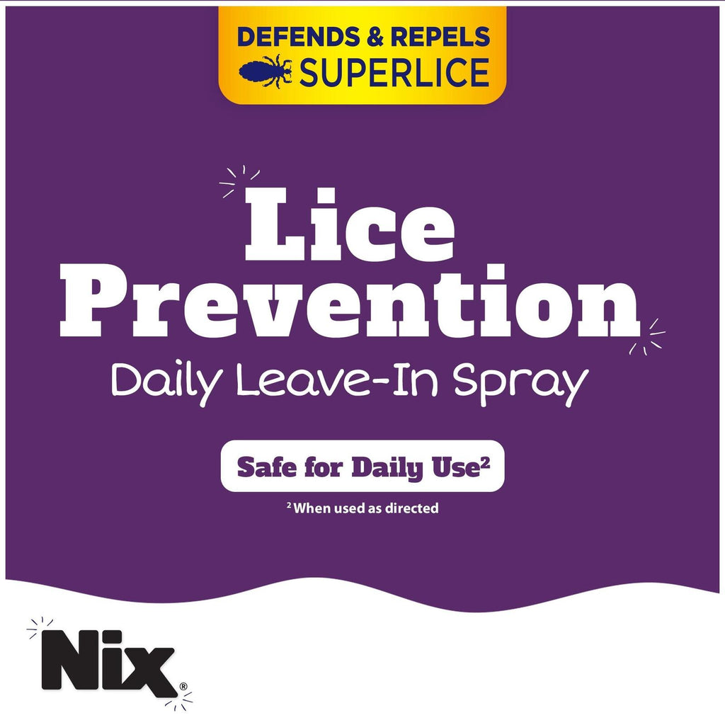 Nix Lice Prevention Spray for Kids, A Daily Leave-In Conditioning Spray to Repel