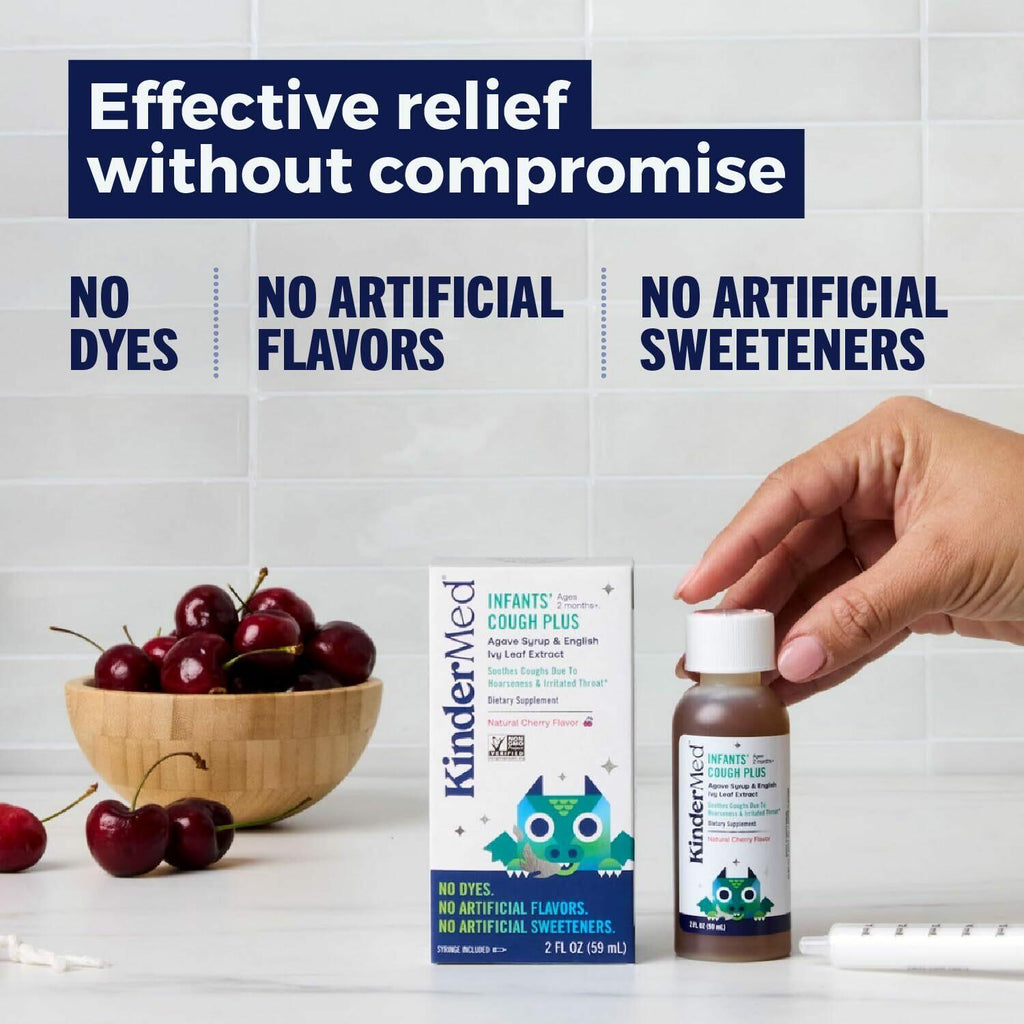 KinderMed Infants' Daytime Cough Plus, Organic Agave Syrup and English Ivy Leaf