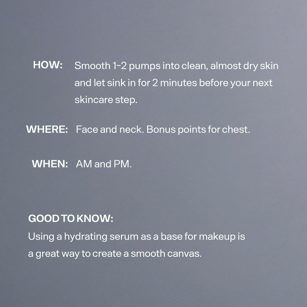 Versed Water Rush Intensive Hydrating Serum - Hyaluronic Acid Serum for Face