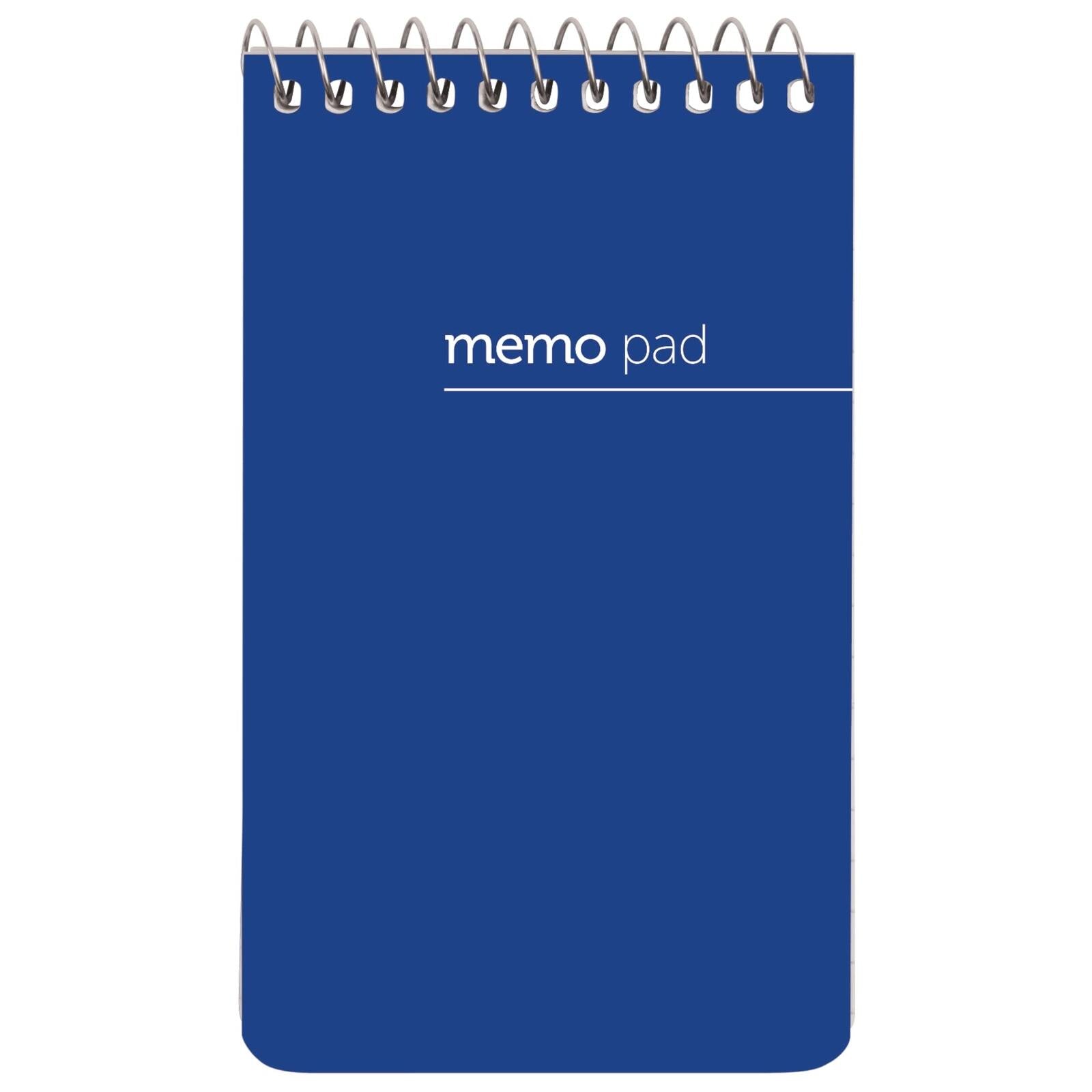 Office Depot Brand Wirebound Top-Opening Memo Books, 3" x 5", 1 Hole-Punched,