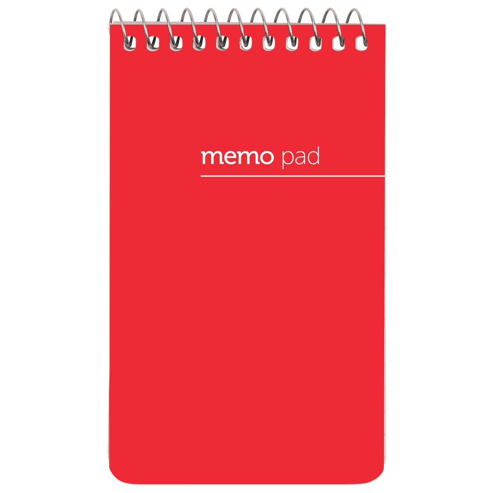 Office Depot Brand Wirebound Top-Opening Memo Books, 3" x 5", 1 Hole-Punched,