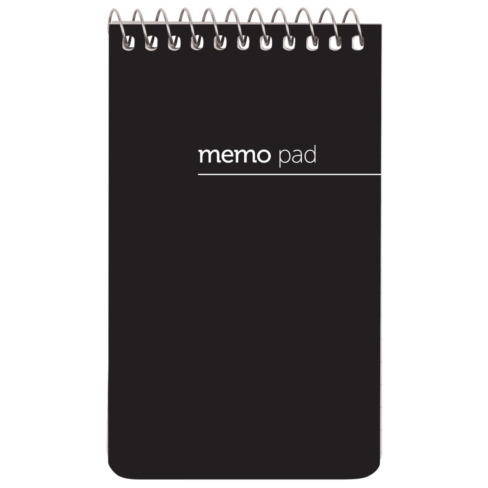 Office Depot Brand Wirebound Top-Opening Memo Books, 3" x 5", 1 Hole-Punched,