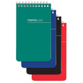 Office Depot Brand Wirebound Top-Opening Memo Books, 3" x 5", 1 Hole-Punched,