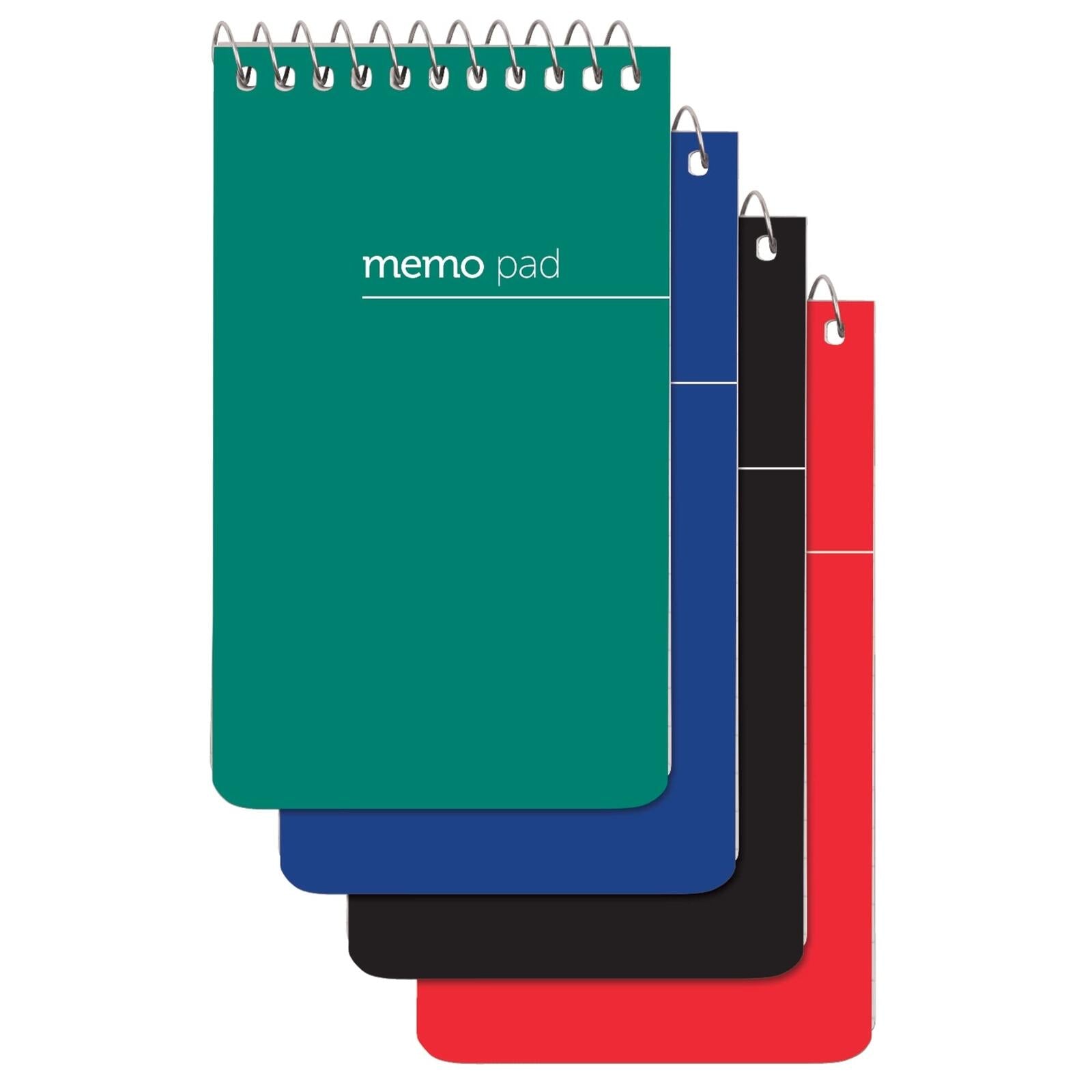 Office Depot Brand Wirebound Top-Opening Memo Books, 3" x 5", 1 Hole-Punched,