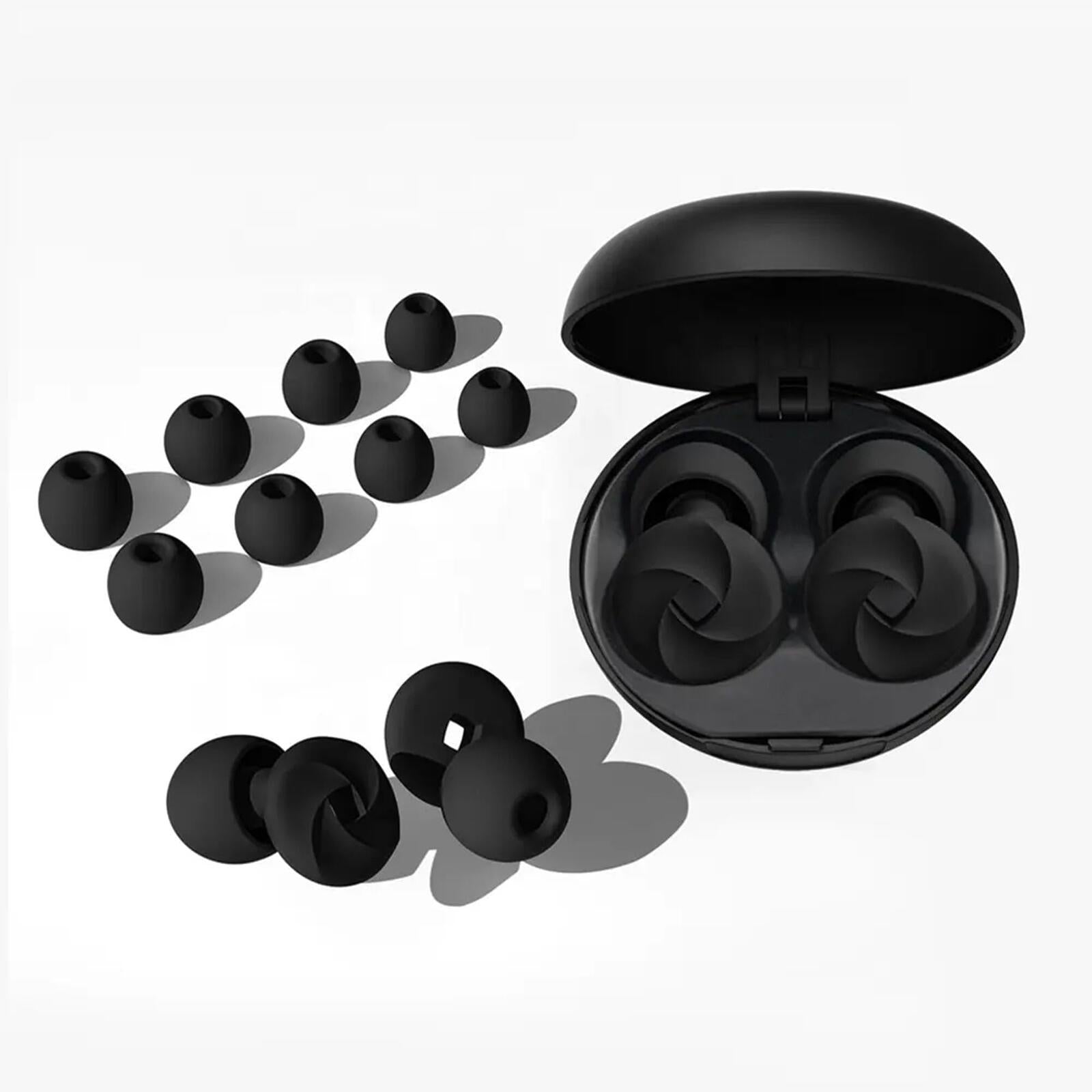 Ear Plugs for Sleep – Reusable Silicone Noise Reducing Earplugs for Sleeping,