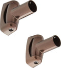 Signature Hardware 466816 Brass Shower Curtain Rod Swivel Flanges - Oil Rubbed