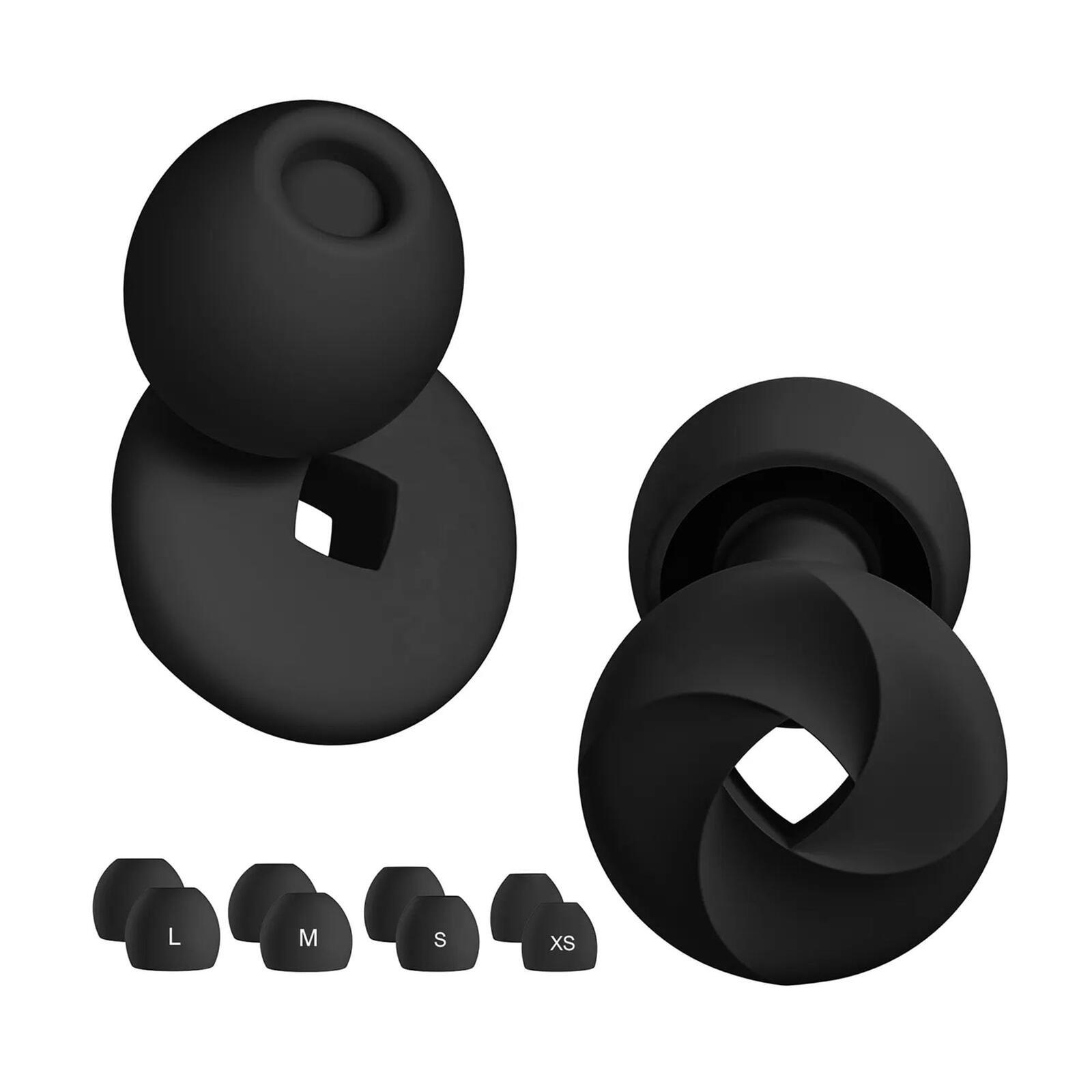 Ear Plugs for Sleep – Reusable Silicone Noise Reducing Earplugs for Sleeping,