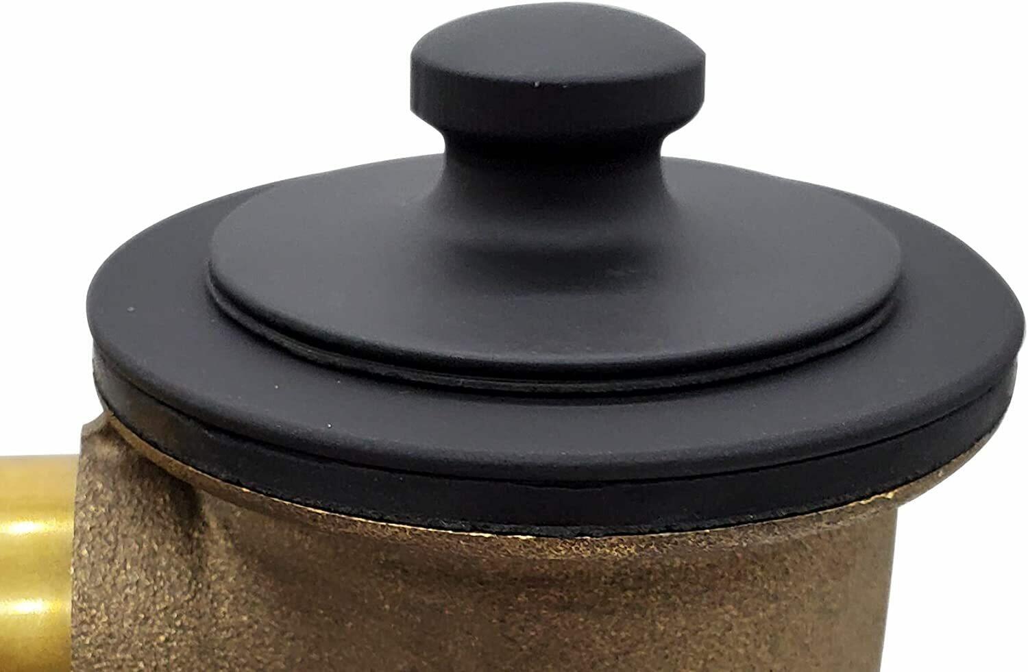 Westbrass Pull & Drain Bath Waste - 22" Make-Up, 17 Gauge Tubing, Matte Black,