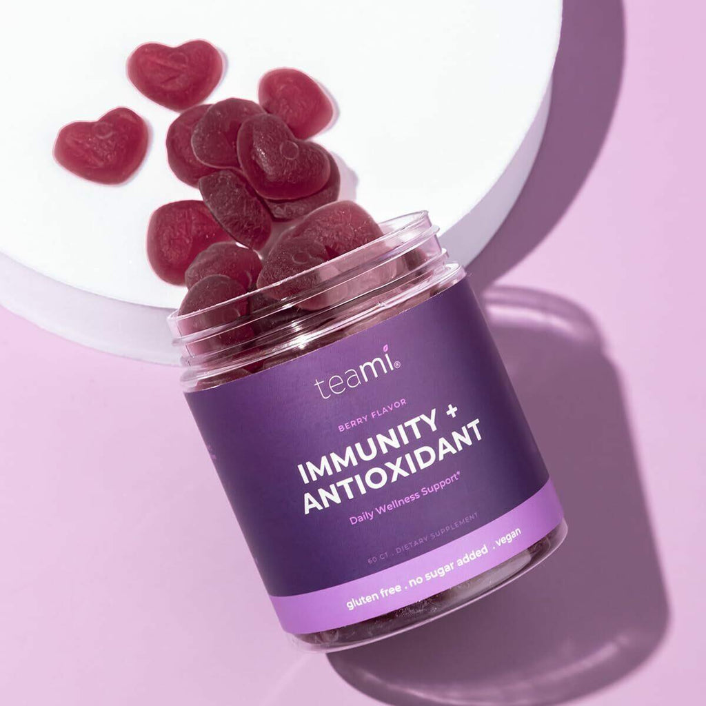 Teami Elderberry Vitamin C and Zinc Gummies for Men and Women - Sambucus